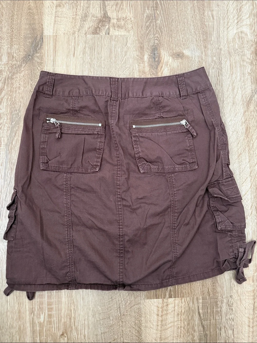 Justice Brown Cargo Pocket Skirt